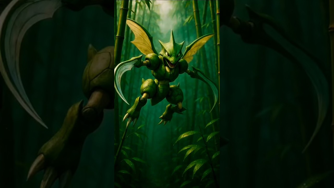 Real life Scyther evolving into Scizor and Heracross