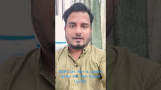 RGPV 1st Year &amp; Lateral Entry Result Update