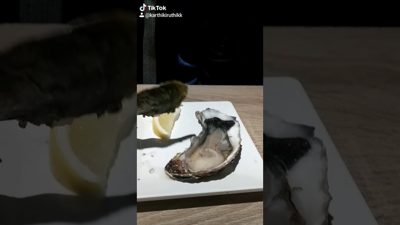 Raw oyster eating first time YouTube
