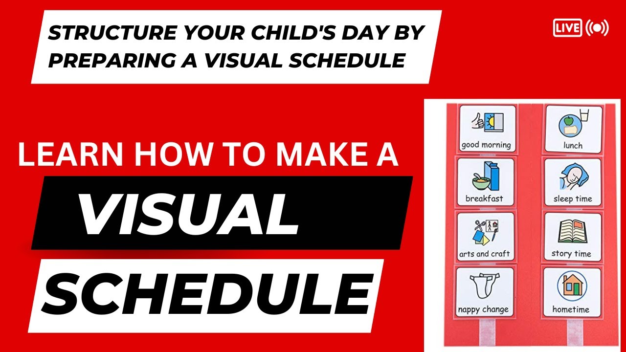 Visual Schedule To Structure Your Kids Day | How to Make a Visual ...