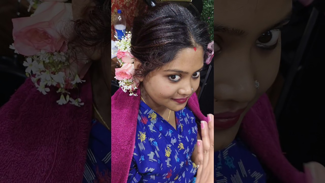 hair style and sharee drapping👌🏻