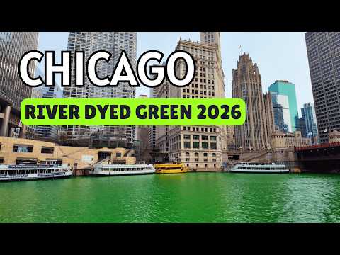 Chicago’s Famous Green River ☘️ | St. Patrick’s Day Tradition [4K]