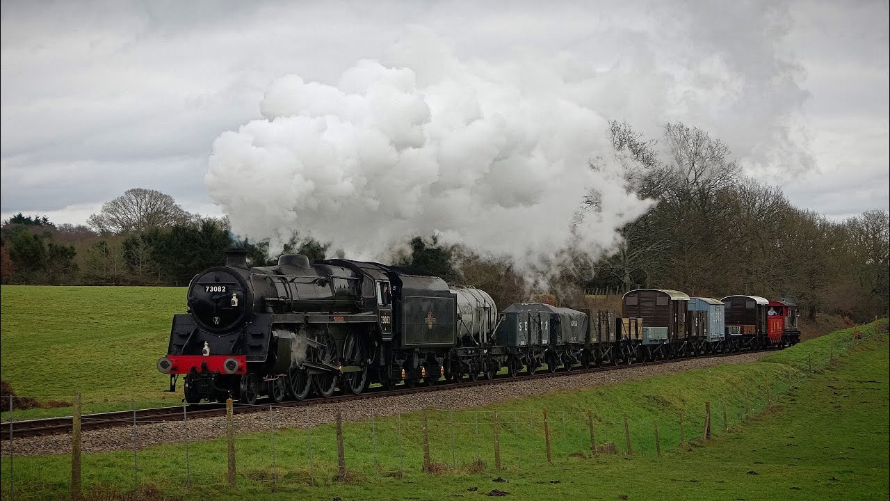 'Camelot' BR Standard Class 5 No. 73082 pulls New Years Day Goods (2026) | Bluebell Railway