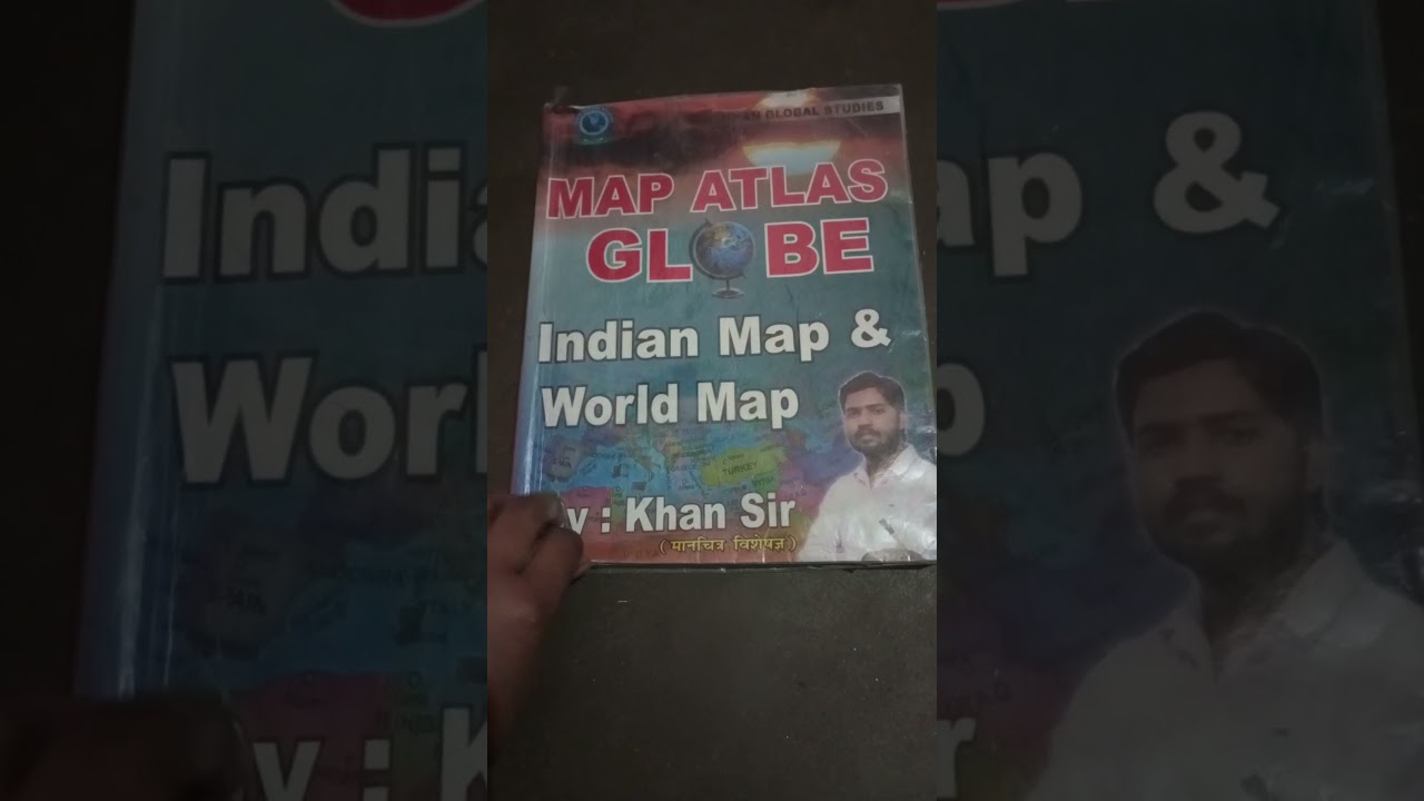 World 🌎 map ki book Khan sir ki