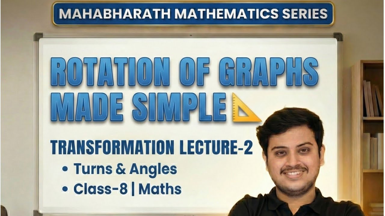 Rotation of Graphs Made Simple 📐 | Transformation Lecture-2