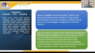 257 Cloud Computing Pertemuan 1
