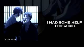 I Had Some Help - Post Malone Edit Audio