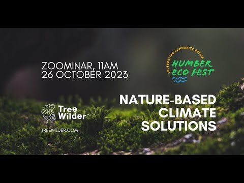 Nature Based Climate Solutions, Richard Clarke at Humber Eco Fest. October 2023