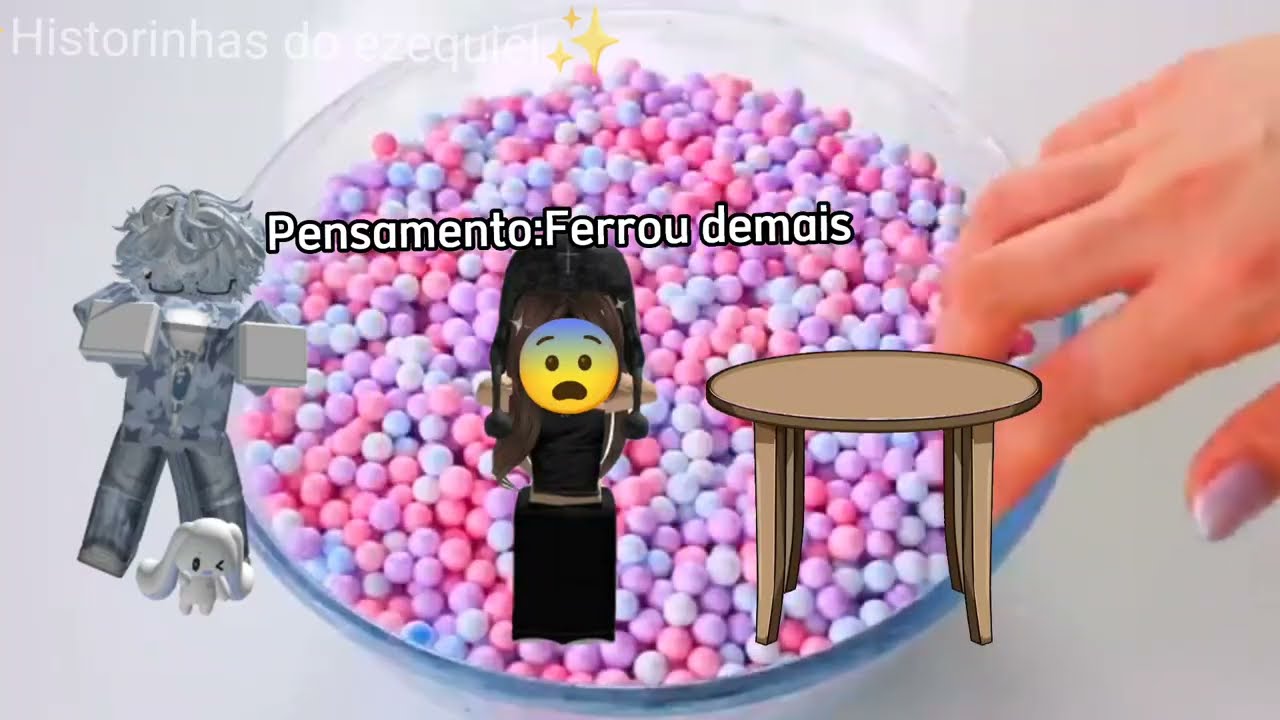 História de roblox com fundo de slime 🫠