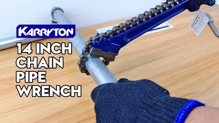 KARRYTON 14IN Chain Pipe Wrench