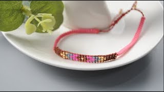 #Beebeecraft idea on making #bracelet with #seedbeeads