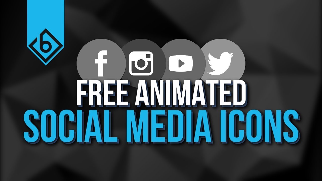 Animated Social Media Icons Free Download Sony Vegas Preset Youtube