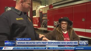 Woman reunited with first responders who saved her