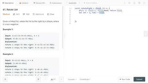 LeetCode 61. [Medium] Rotate List