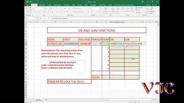 DB and SLN Function In Excel