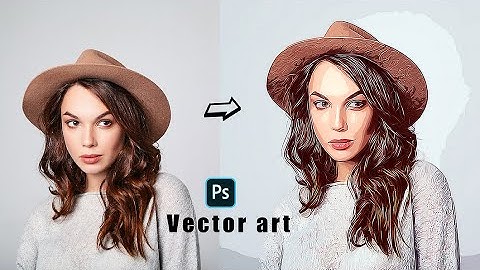 how to make simple vector art portrait photoshop tutorial