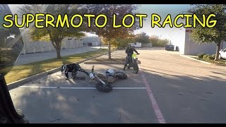 Parking lot Supermoto racing with Stay Broke Krew