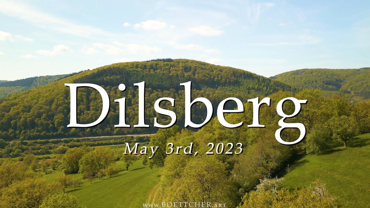 The Town of Dilsberg (Germany) on May 3rd, 2023  - DJI Mini 3 Pro Aerial View (Spring)