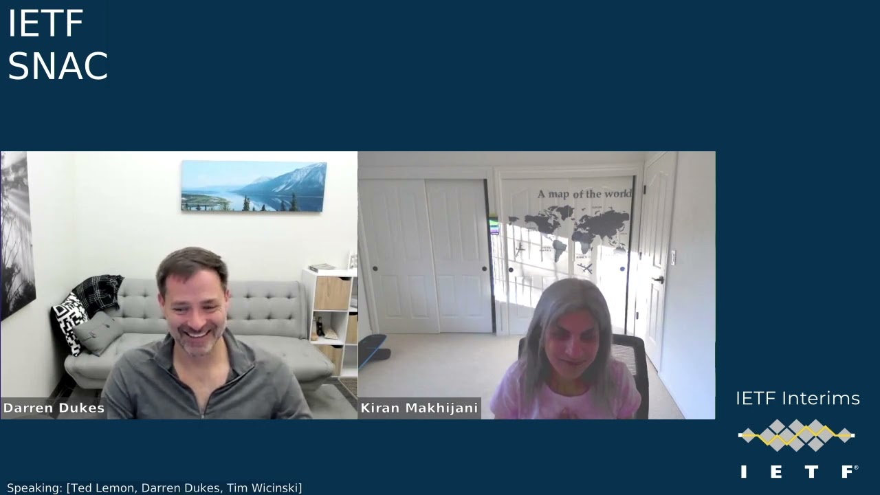 IETF interim: Stub Network Auto Configuration for IPv6 (SNAC) 2024-05-09 