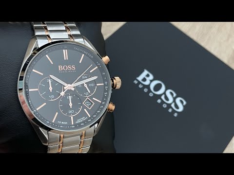 Hugo Boss Champion Chronograph Men\'s Watch 1513819 (Unboxing) @UnboxWatches  - YouTube