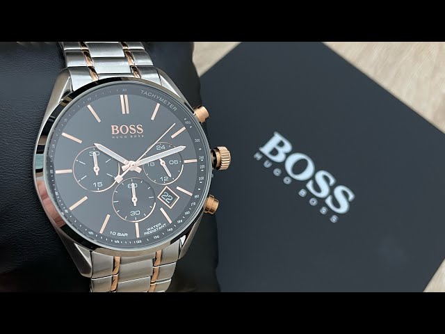 Watch YouTube Hugo 1513819 Chronograph Men\'s Champion @UnboxWatches (Unboxing) - Boss