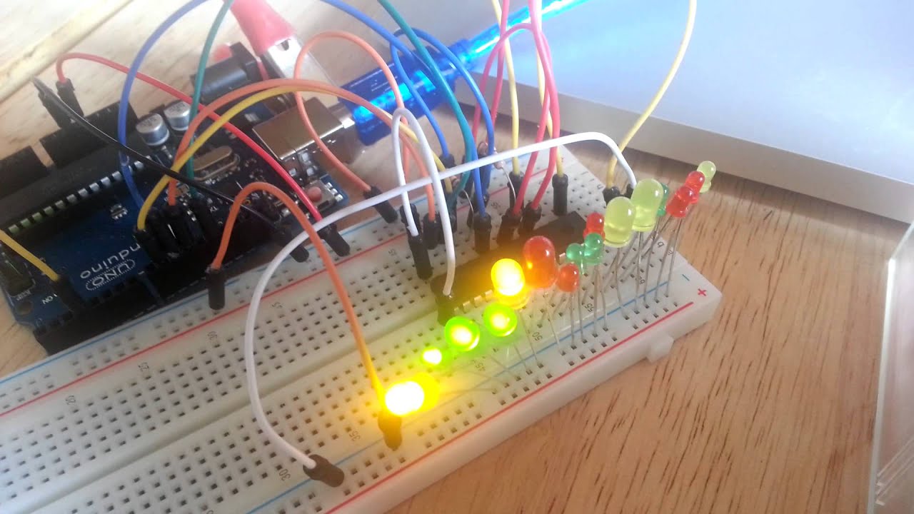 Tlc5940nt with arduino - YouTube
