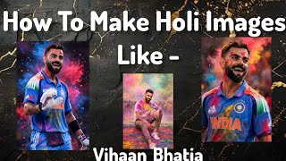 Virat Kohli Holi Image || Free || Chatgpt  screenshot 5