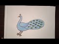 How To Draw Peacock/Mor Ka Chitra Kaise Banaye/How To Draw Easy Steps