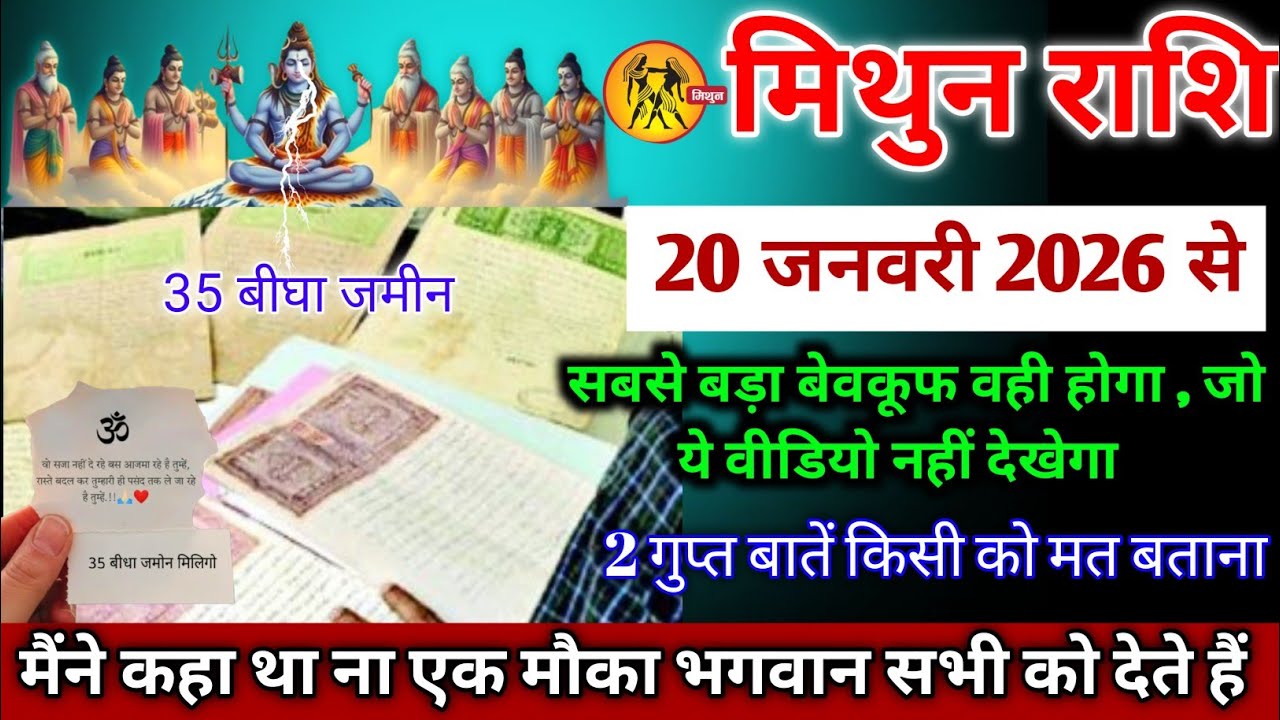 मिथुन राशि।। 15 जनवरी 2026। मैंने कहा था ना एक मौका भगवान सभी को देते हैं,। देखो जल्दी 