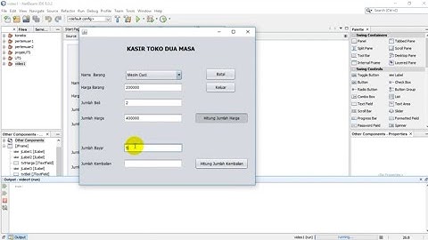 Tutorial Membuat Aplikasi Kasir Java GUI Netbeans