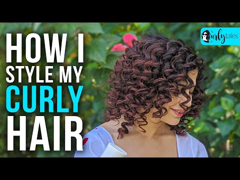 How To Style Curly Hair At Home | Kamiya Jani | Curly Tales