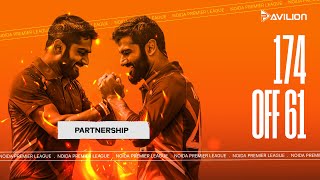 Best Partnership in Cricket | Noida Premier League | Tennis Cricket