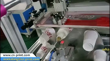 paper cup fully automatic LED UV screen printing machine LC-A400LED