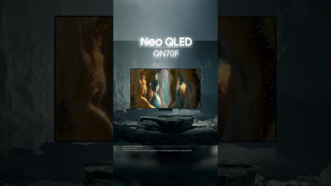Samsung Neo QLED QN70F &ndash; telewizor do film&oacute;w i sportu w supersmukłej formie AirSlim Design.