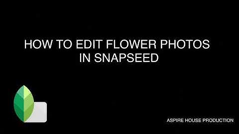 How to edit flower photos | snapseed