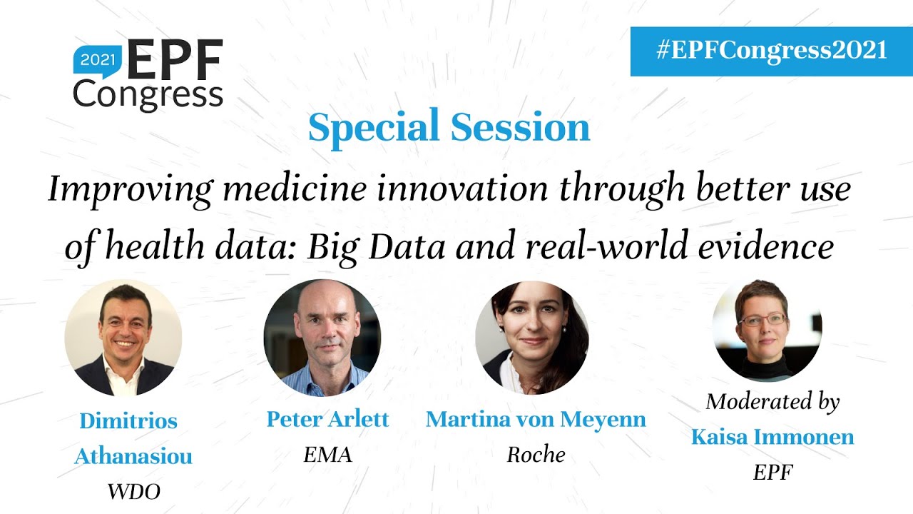 EPF Congress 2021 | Day 3 - Improving medicine innovation through better use of health data