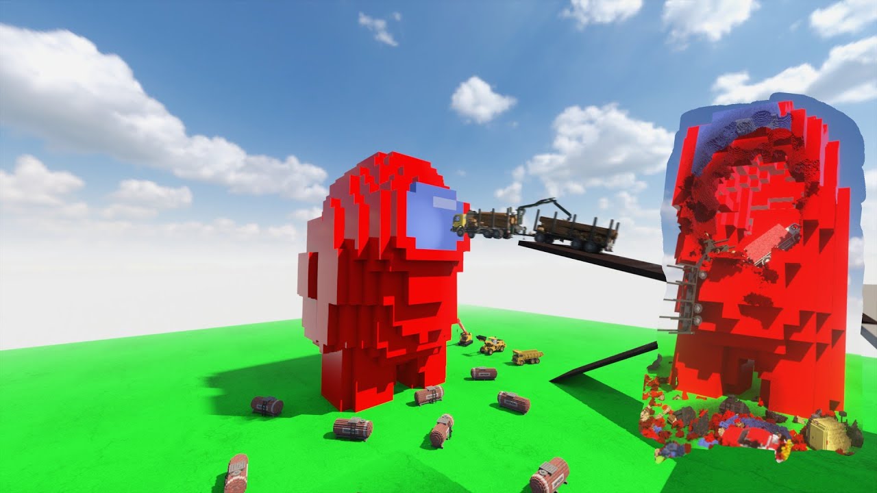 Car VS Among Us | teardown | Амонг Ус против машин