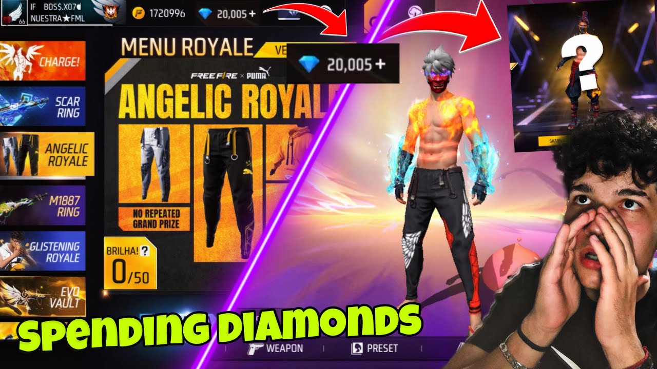 😱ΒΑΖΩ 20K DIAMONDS💎 ΓΙΑ ΤΟΥΣ ΦΛΕΓΟΜΕΝΟΥΣ ΚΟΙΛΙΑΚΟΥΣ KAI TA ANGELICA🤯🤑{ βάζω λεφτά στο ff P.29 }😵‍💫
