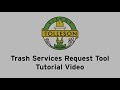 Tolleson trash services request tool tutorial