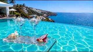 Luxury Lounge Music 🤍 Azure Cliff Escape | Cafe Music, Work, Study & Relax screenshot 4