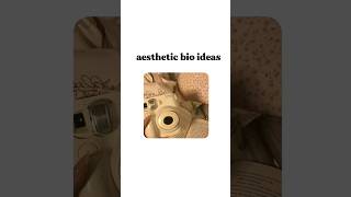 aesthetic bio ideas ˚.✧☁️(part 2) aesthetic instagram shorts shortsfeed fypシ