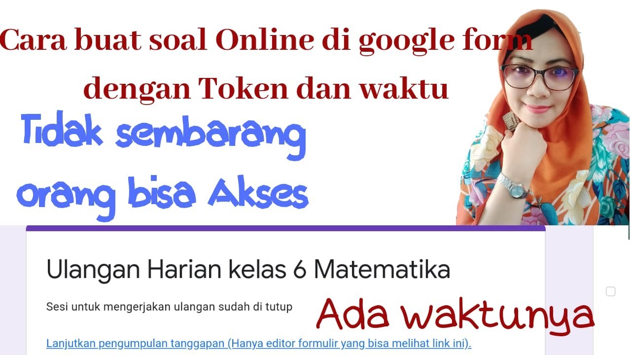 Cara membuat soal online di google formulir 