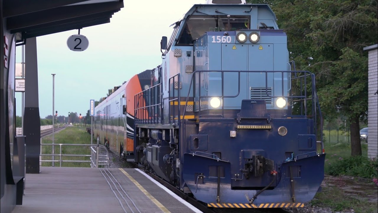 Первый электропоезд Škoda 21Ev-3340 в Эстонии / 1st passenger Škoda 21Ev-3340 train Estonia