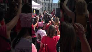 MILCK - "Quiet" sings at Day Without A Woman Rally