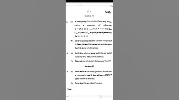 #M.sc Math(1st sem.)#Abstract Algebra question paper March,2022#Mdu#Dhingra