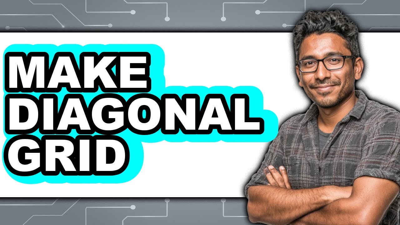 Diagonal Guide How To Make Diagonal Grid - Easy Guide - YouTube