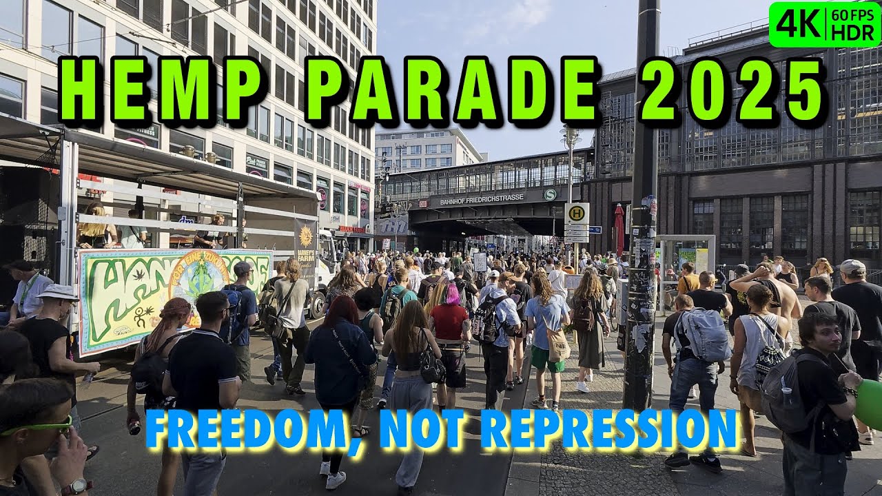 🌿 Большой каннабис-марш в Берлине – главное событие августа 2025! 🚶‍♂️🎶