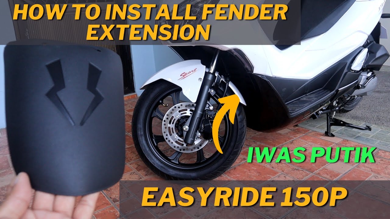 How to Install Fender Extension on your Motorcycle Easyride 150P