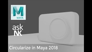 New Circularize Tool In Maya 2018 Profile