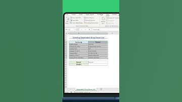 Create Dependent Dropdowns Using Data Validation  #excel  #exceltips  #excelcourse  #exceltricks